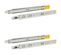 Afit Drawer Runner Push To Open Ball Bearing 45X450mm Drawer Slides 35Kg Load Capacity 2 Pairs