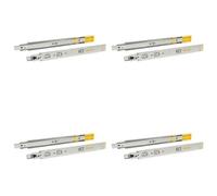 Afit Drawer Runner Push To Open Ball Bearing 45X450mm Drawer Slides 35Kg Load Capacity 4 Pairs
