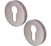 Afit Euro Profile Escutcheon - 52mm - Satin Aluminium - Pack Of 2