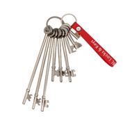 Afit Fb Key Set 9 Keys Fire Brigade Master Key Set Number 7 With Long Gate Keys