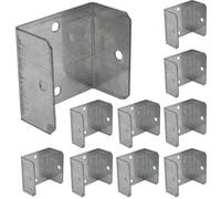 Fence Panel Clips/Trellis Clip Bracket | 44mm | Galvanised | Pack of 10
