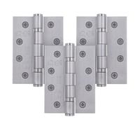 Afit Fire Door Hinges Satin Stainless Steel Heavy Duty Fir Ball Bearing Internal Hinges , 4 Inch/102mm, 1.5 Pairs