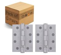 Afit Fire Door Hinges Satin Stainless Steel Heavy Duty Fir Ball Bearing Internal Hinges , 4 Inch/102mm, 5 Pair
