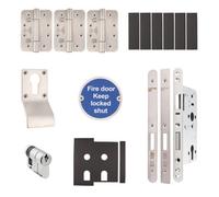 Afit Fire Door Kit - Service Door - Severe Duty - Satin Stainless Steel