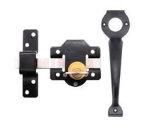 Afit Gate Bolt Lock Long Throw And Pull Handle Suit Gates Up To 70mm Thickness Key Outside Bolt Inside