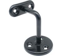 Afit Handrail Bracket Black Pack 3 Wall Mounted Strong Steel 63mm