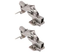 Afit Kitchen Cabinet Hinge 35mm Clip On Sprung Soft Close Hinge Inset 165 Deg C/w Euro Screw On Plate Pack Of 2
