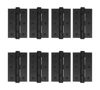 Afit Matt Black Door Hinges - 3 Inch / 76mm Internal Ball Bearing Fire Door Hinges - 4 Pairs