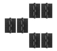 Afit Matt Black Door Hinges - 4 Inch / 102mm Internal Fire Door Hinges - 3 Pairs