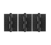 Afit Matt Black Door Hinges - 4 Inch / 102mm Internal Fire Door Hinges - 3 X Hinges