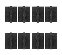 Afit Matt Black Door Hinges - 4 Inch / 102mm Internal Fire Door Hinges - 4 Pairs