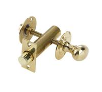 Afit Polished Brass Bathroom Rack Bolt Oval Thumb Turn