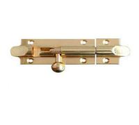 Afit Polished Brass Bell Pattern Straight Barrel Bolt 102 X 32mm