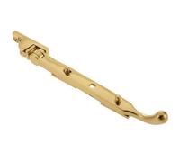 Afit Polished Brass Bulb End Casement Window Stay - 12"/305mm
