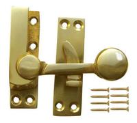 Afit Polished Brass Quadrant Arm Sash Window Fastener 70mm