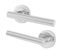 Afit Polished Chrome Door Handles - Fir Fd30/60, 1 Pair Of Internal Lever Handles - Olvera