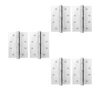 Afit Polished Chrome Door Hinges - 4 Inch / 102mm Internal Fire Door Hinges - 3 Pairs