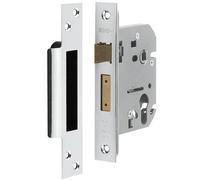 Afit Polished Chrome Euro Profile Sashlock - Case 76mm 57mm Backset