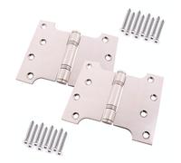 Afit Polished Stainless Steel Parliament Projection Hinges 4" Grade 13 Stainless Steel 102 X 76 X 127 X 3mm Pair