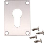 Afit Repair Escutcheon - Euro - 65X47X1.2mm - Satin Stainless