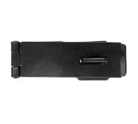 Afit Safety Pattern Hasp & Staple 6 Inch - Black