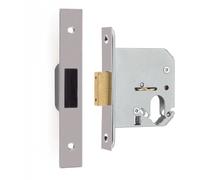 Afit Satin Chrome Oval Profile Deadlock - 76mm Case 57mm Backset