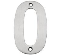 Afit Satin Stainless Numeral 0 102mm
