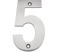 Afit Satin Stainless Numeral 5 102mm