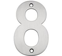 Afit Satin Stainless Numeral 8 102mm