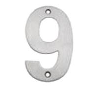 Afit Satin Stainless Numeral 9 102mm