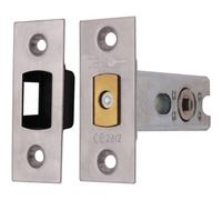 Afit Satin Stainless Steel Bolt Through Tubular Deadbolt Fire Rated - 64mm Case 44mm Backset