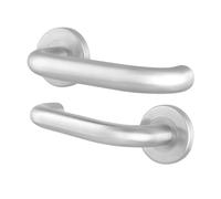 EAI Return to Door Lever on Rose - 19 x 52mm - Satin Stainless Steel