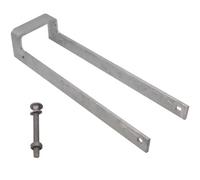 Afit Throw Over Gate Loop Latch, Heavy Duty Galvanised 350mm / 14 Inch, 3 Inch Wide Throw Over Latch With Fixings