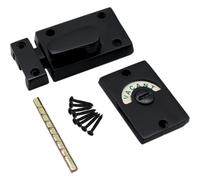 Afit - Toilet Bathroom Indicator Bolt Traditional Vacant Engaged - Matt Black
