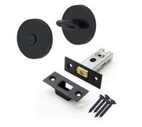 Afit Tubular Bathroom Deadbolt Kit - 64mm Case - 44mm Backset - Matt Black