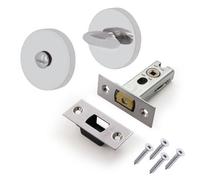 Afit Tubular Bathroom Deadbolt Kit - 64mm Case - 44mm Backset - Polished Stainless