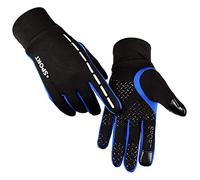 AFIT Unisex Outdoor Waterproof Cycling Running Climbing Driving Gloves, Touch Screen Anti-slip Sports Gloves, Warm Windproof Winter Gloves, Reflective Gloves (L, L)
