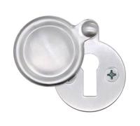 Afit Victorian Keyhole Covered Escutcheon For Front Doors 34mm Satin Chrome