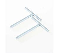 Afit Zinc Plated Budget Lock Taper Key T Tee Loft Access Panel Horse Box Key - Pack 2