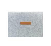 AfitLulu 11/13 Inch Laptop Sleeve Felt Laptop Case with Multiple Compartments, Computer Cases Ultra-Thin Laptops Cover Laptops Accessories Suitable for Tablets and Slim Computers (Light Gray, 13 Inch)