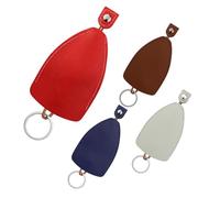 AfitLulu 4 Pieces Car Key Case Creative Pull Out Style Key Bag for Women and Men, PU Leather Key Sleeve Car Key Holder Fashionable Key Pouch for House Keys, Car Key Holders for Handbags (Style 10)