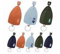 AfitLulu 8 Pcs Car Key Case PU Leather Key Sleeve for House Keys, Car Key, Creative Pull Out Style Key Bag Portable Car Key Holder Fashionable Key Pouch for Handbags for Women and Men (Style 1)