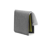 AfitLulu Bifold Wallets, Canvas Slim Wallets for Men, Ultra Thin and Lightweight Card Holder Wallet with Multi Slot and ID Window for Cards, Checkbooks, Grey, Mdoern