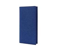 AfitLulu Canvas Long Wallet for Men, Modern, Blue, Multi-Slot, ID Window, Ultra Thin, Lightweight, Bi-Fold, Credit Card Wallet