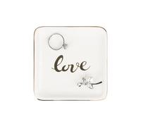 AfitLulu Ceramic Jewelry Dish Gifts for Women, Small Jewelry Tray Dish Aesthetic Home Accessories for Rings Earrings Necklaces, Trinket Tray Jewellery Holder Christmas Birthday Gifts (Style-1)