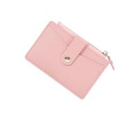 AfitLulu Credit Card Holder Wallet Ladies Purse with 4 Card Slots and Zipper Coin Pocket, Women Wallets Small Purse Slim Cards Wallet for Credit Cards, Business Cards, Coin (Pink)