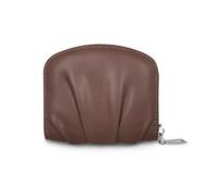 AfitLulu Maillard Vintage Wallets for Women, Pleated Soft PU Leather Wallets for Women Shopping/Traveling, Zipper Coin Purse Wallet with 4 Card Slots & 2 Change Slots, Great Gift for Her, Coffee,