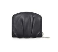AfitLulu Maillard Vintage Wallets for Women, Pleated Soft PU Leather Wallets for Women Shopping/Traveling, Zipper Coin Purse Wallet with 4 Card Slots & 2 Change Slots, Great Gift for Her, Black,