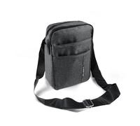 AfitLulu Men’s Shoulder Bags 4-Layer Cross Body Bag Men with Adjustable Shoulder Straps, Oxford Cloth Small Messenger Bag Mens Crossbody Bag with 2 Zipper Pockets and 2 Compartments (Grey)