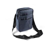 AfitLulu Men’s Shoulder Bags 4-Layer Cross Body Bag Men with Adjustable Shoulder Straps, Oxford Cloth Small Messenger Bag Mens Crossbody Bag with 2 Zipper Pockets and 2 Compartments (Blue)